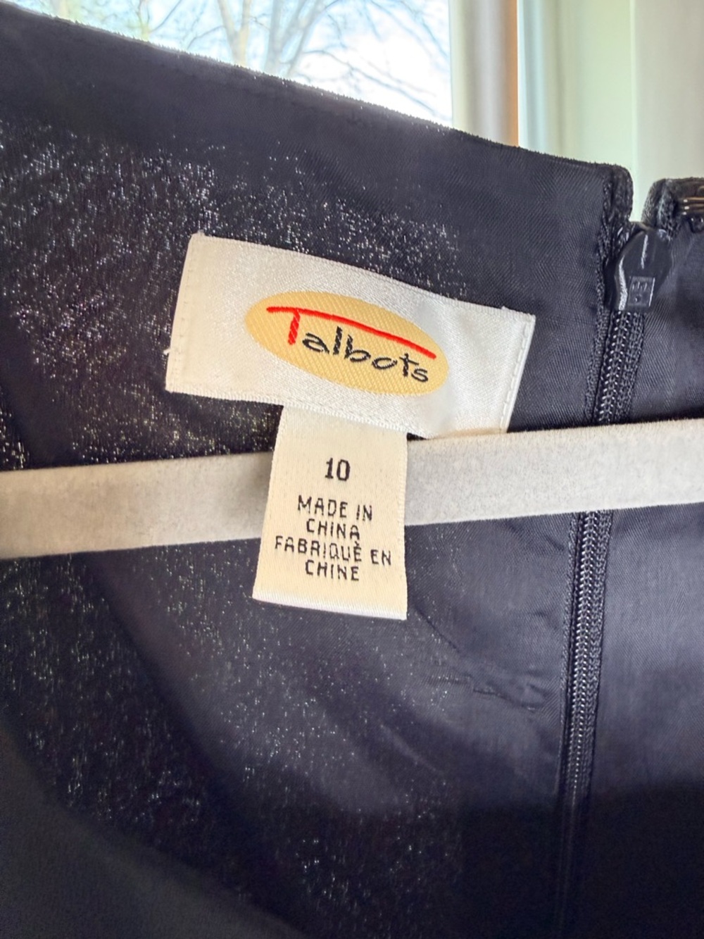 Talbots basic black sleeveless maxi sheath dress square neck back zip lined 10 - Picture 9 of 9